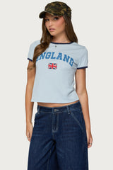 England Babe Graphic T Shirt