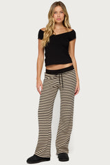 Calie Off Shoulder V Neck Top
