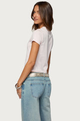 Coconut Beaded T Shirt