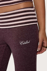 Stay Edikted Stripey Foldover Trousers