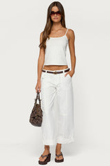 Odettia Sheer Cotton Trousers