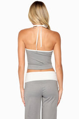 Dayna Contrast Halter Top