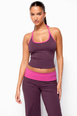 Dayna Contrast Halter Top