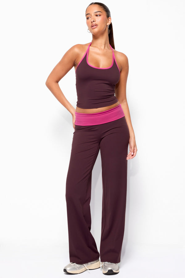 Dayna Contrast Halter Top