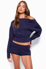 Hennie Off Shoulder Sweatshirt