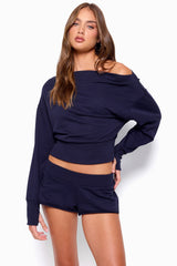Hennie Off Shoulder Sweatshirt