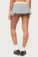 Tenney Contrast Flared Mini Skort
