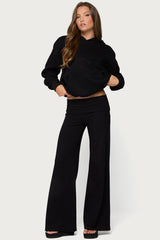 Angel Energy Sequin Foldover Trousers