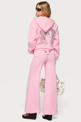 Angel Energy Sequin Foldover Trousers