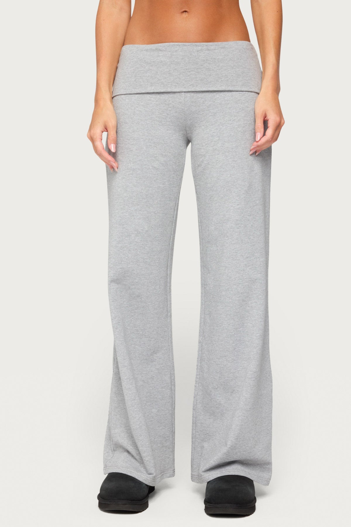 Angel Energy Sequin Foldover Trousers