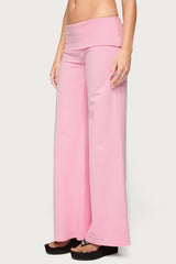 Angel Energy Sequin Foldover Trousers