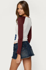 Julika Contrast Long Sleeve Top