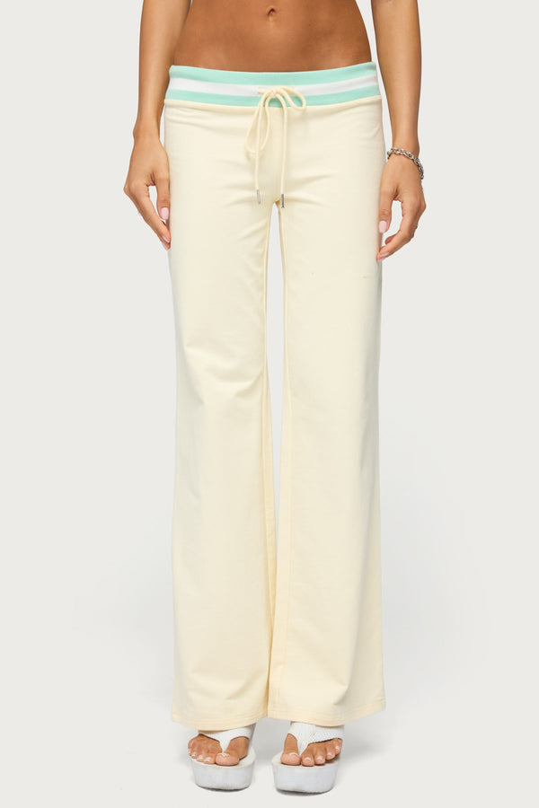 Clioh Contrast Waist Joggers