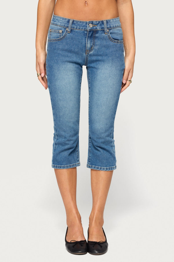 Fifer Low Rise Capri Jeans