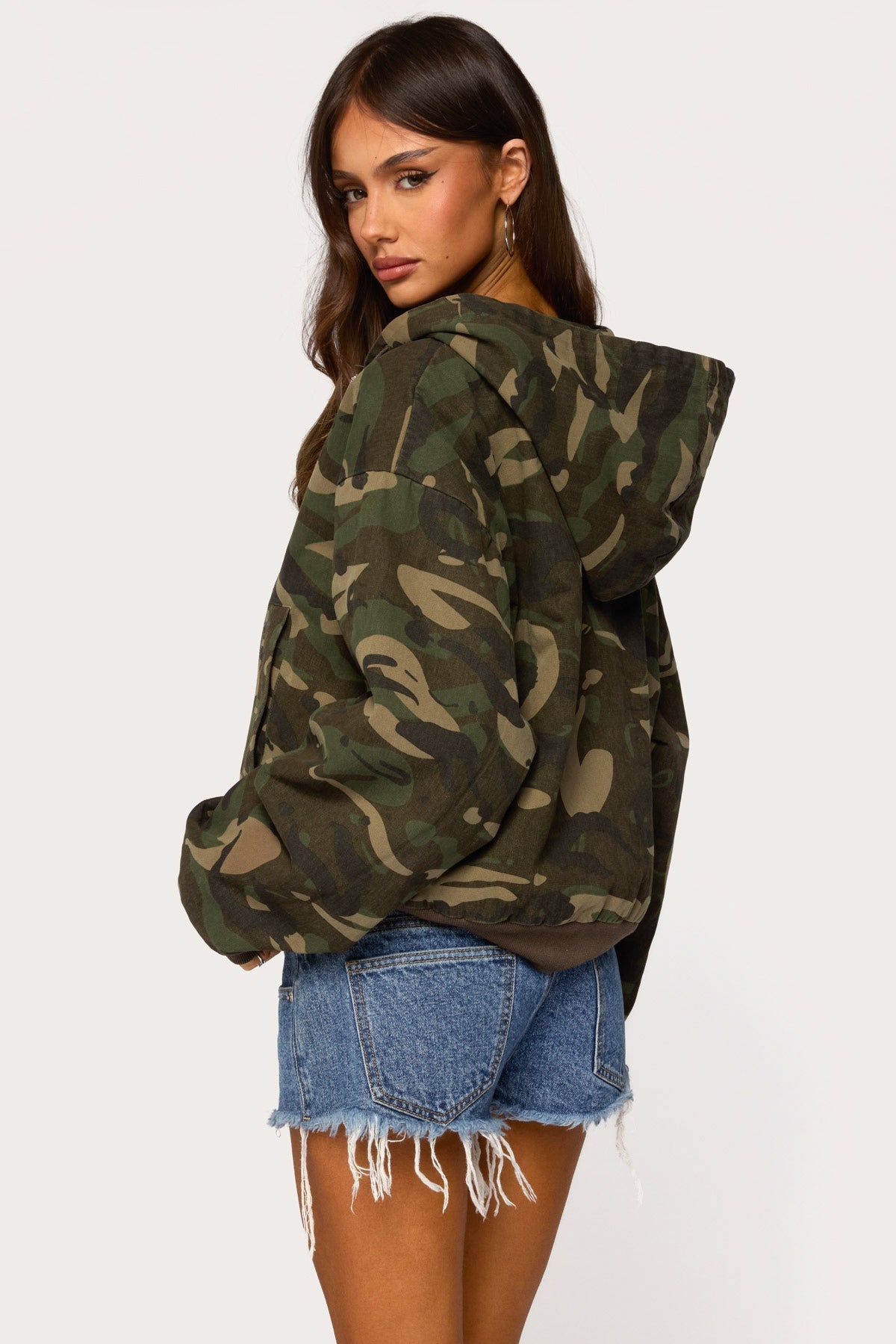 Blanche Camo Hooded Jacket