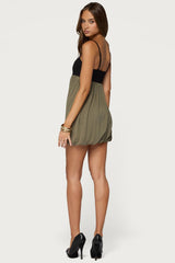 Jonna Contrast Bubble Mini Dress