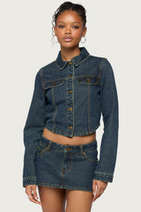 Dayla Cropped Denim Jacket