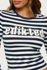 Stripey Edikted Long Sleeve Top