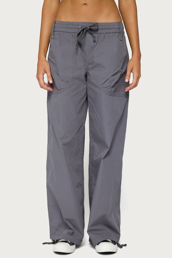 Kathleen Oversized Cotton Cargo Trousers