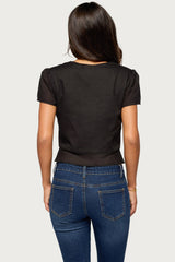 Rhorie Cotton Button Up Top