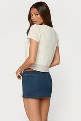Rhorie Cotton Button Up Top