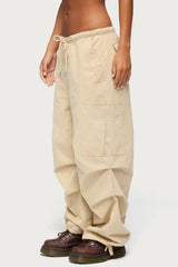 Emzi Baggy Cotton Cargo Trousers