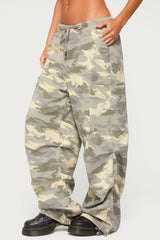 Emzi Baggy Cotton Cargo Trousers
