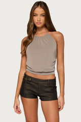 Yanda Chain Backless Top