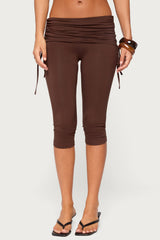 Bardi Drawstring Foldover Capri Trousers