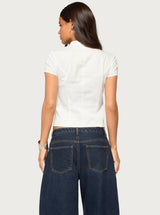 Yali Woven Napoleon Top