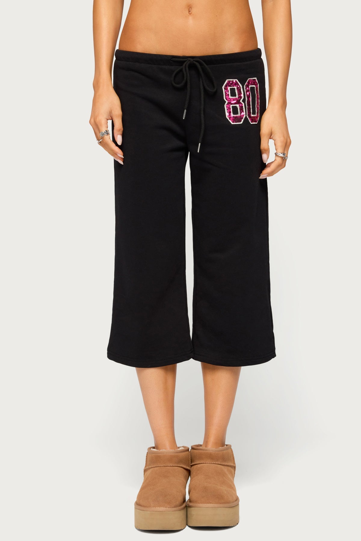 80 Sequin Capri Joggers