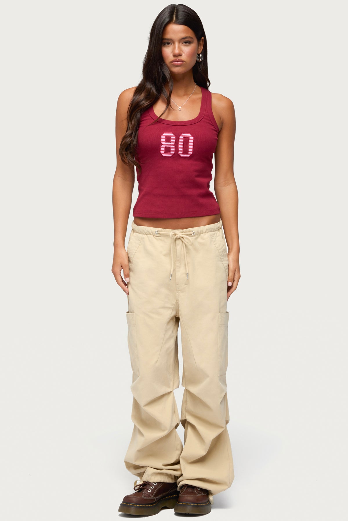 Emzi Baggy Cotton Cargo Trousers