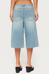 Jaci Denim Bermuda Shorts