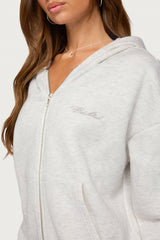 Basic Girl Zip Up Hoodie