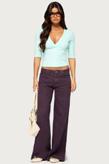 Haylee Low Rise Wide Leg Jeans