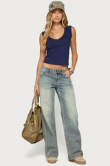 Eloya V Neck Top