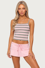 Harla Striped Knit Bandage Top