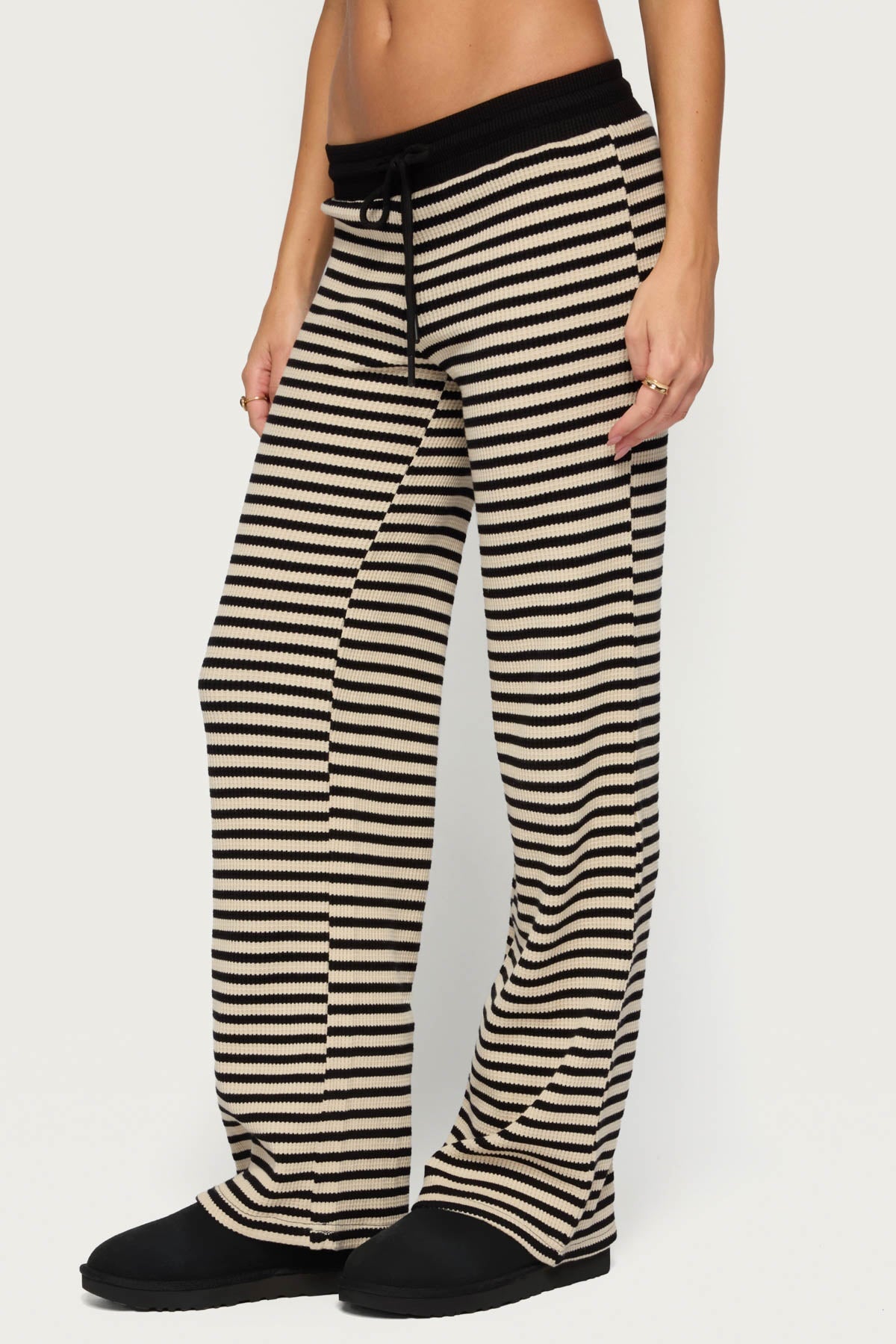 Helene Straight Leg Waffle Trousers
