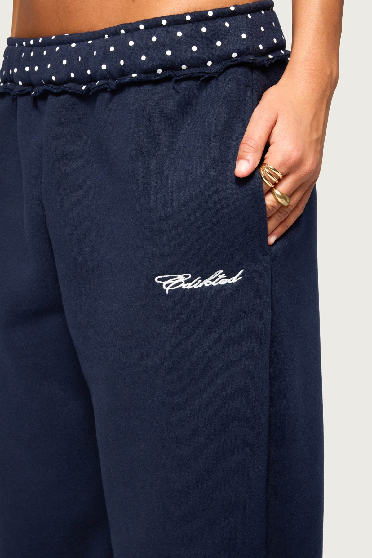Deila Polka Dot Edikted Joggers