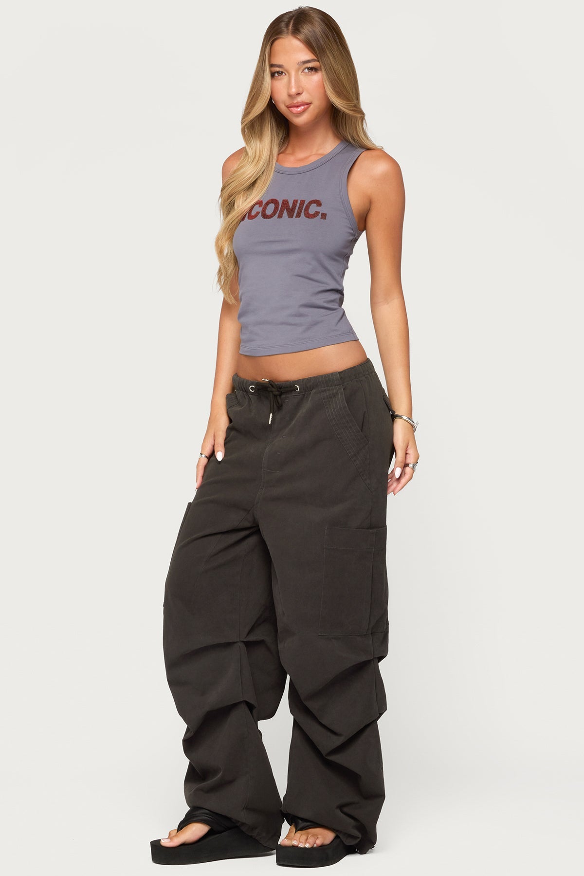 Emzi Baggy Cotton Cargo Trousers