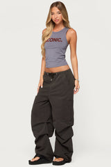 Emzi Baggy Cotton Cargo Trousers