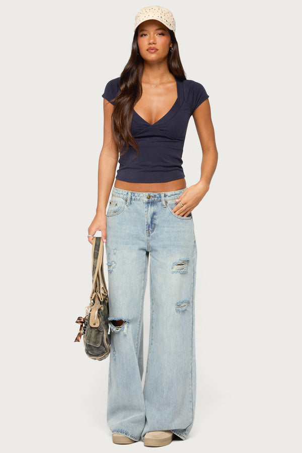 Docie V Neck Top