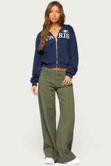 Paris Zip Up Hoodie