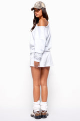 Karis Off Shoulder Oversized Sweatshirt