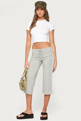 Zanele Side Stripe Capri Joggers