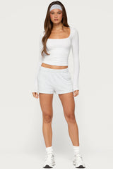Jeana Scoop Neck Long Sleeve Top