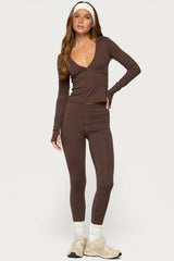 Seana Long Sleeve V Neck Top