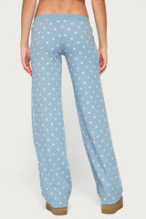 Dilly Polka Dot Waffle Trousers