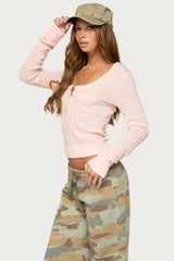 Kaile Cable Knit Top
