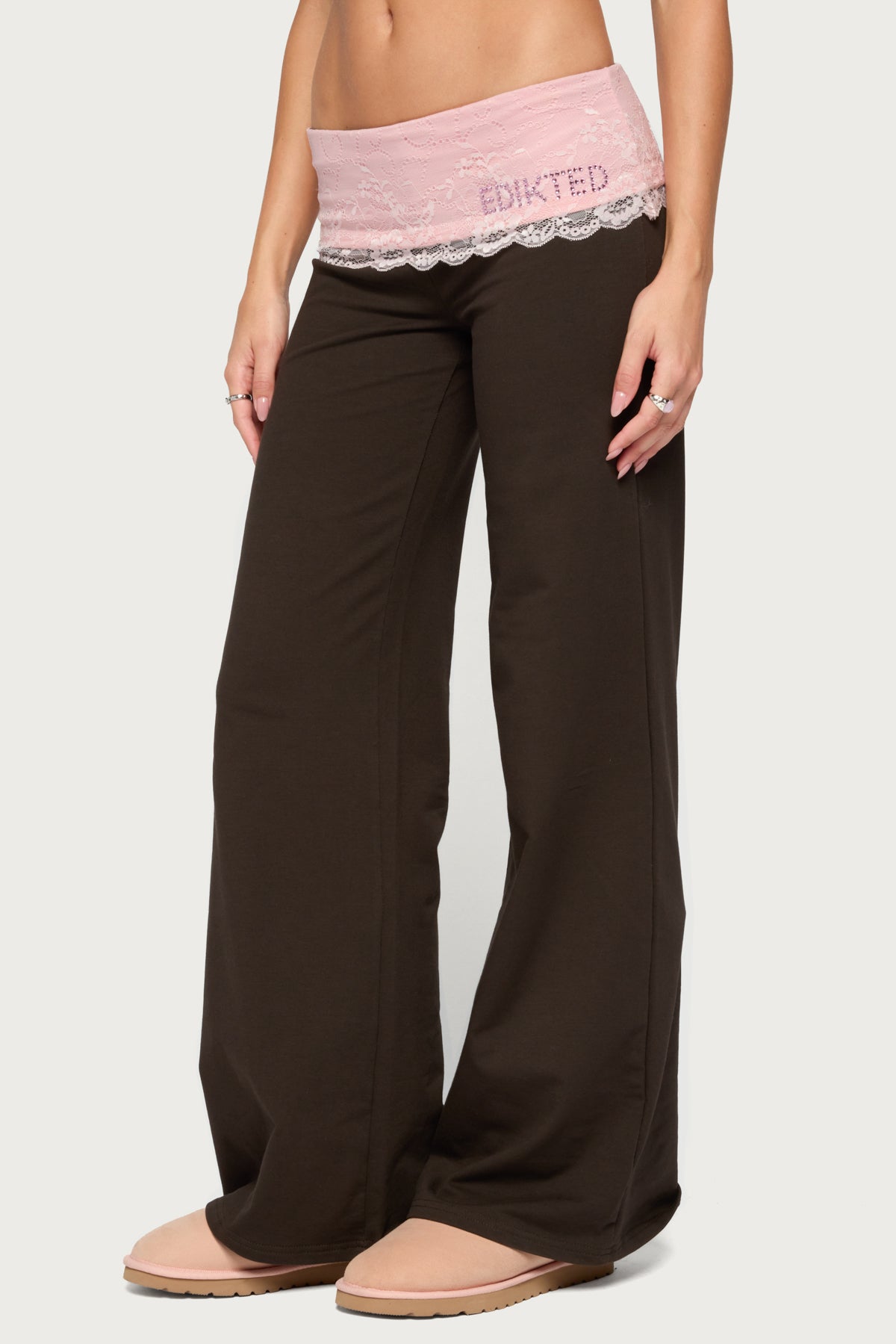 Chrissie Lacey Contrast Foldover Trousers